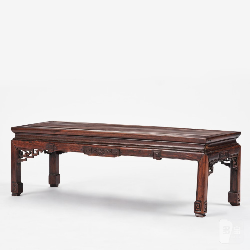 A Chinese hardwood low table, - 图3